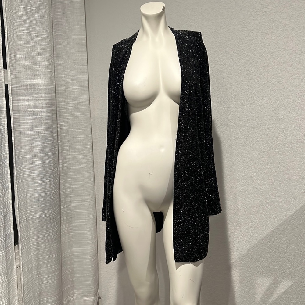 sparkly long jacket from charlotte russe size large